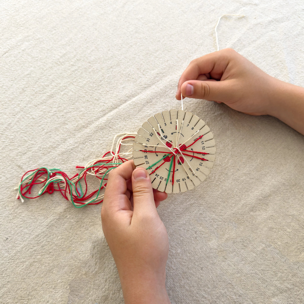 Cotton Twist Make Your Own - Strawberry Kumihimo Bracelet