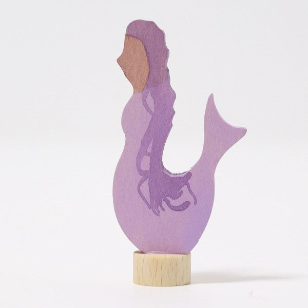 Grimm's Candle Holder Decoration - Mermaid | Amethyst - Little Reef and Friends