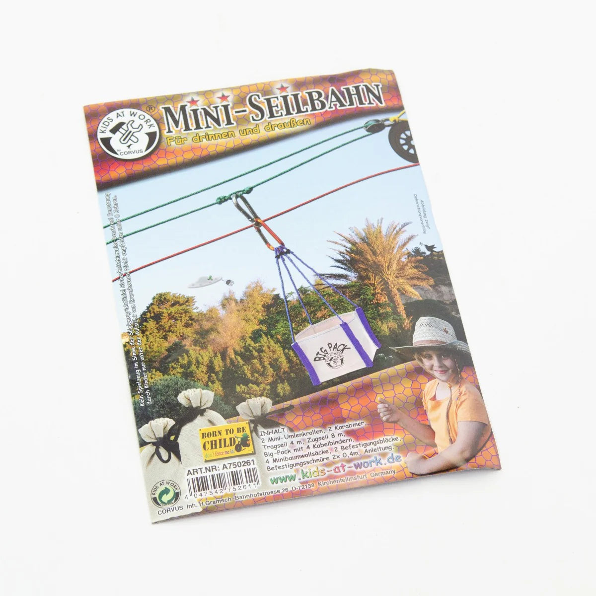 Kids At Work Mini Cable Railway Kit - Little Reef and Friends