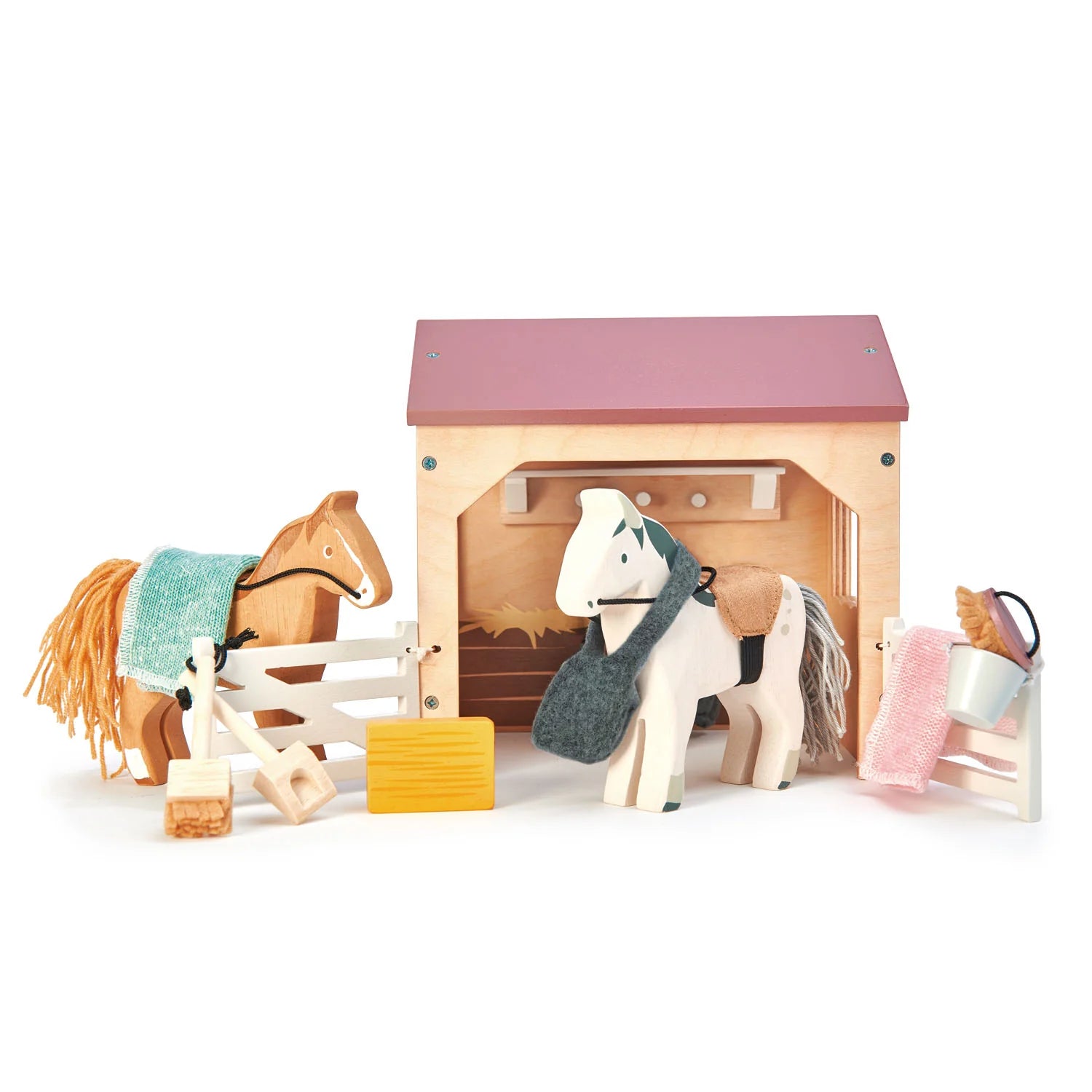 Tender Leaf Toys Miniature Stables Set - Little Reef and Friends