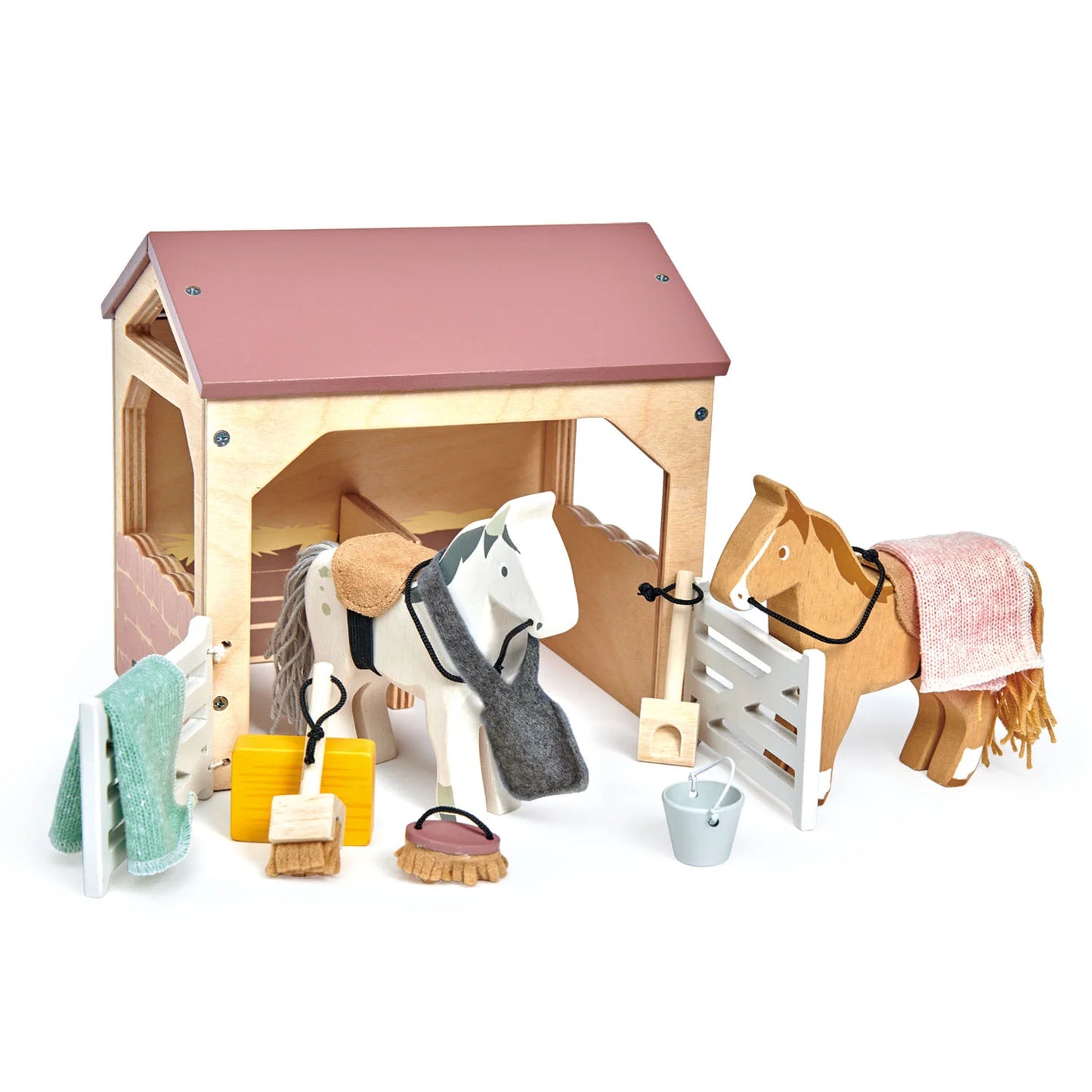 Tender Leaf Toys Miniature Stables Set - Little Reef and Friends