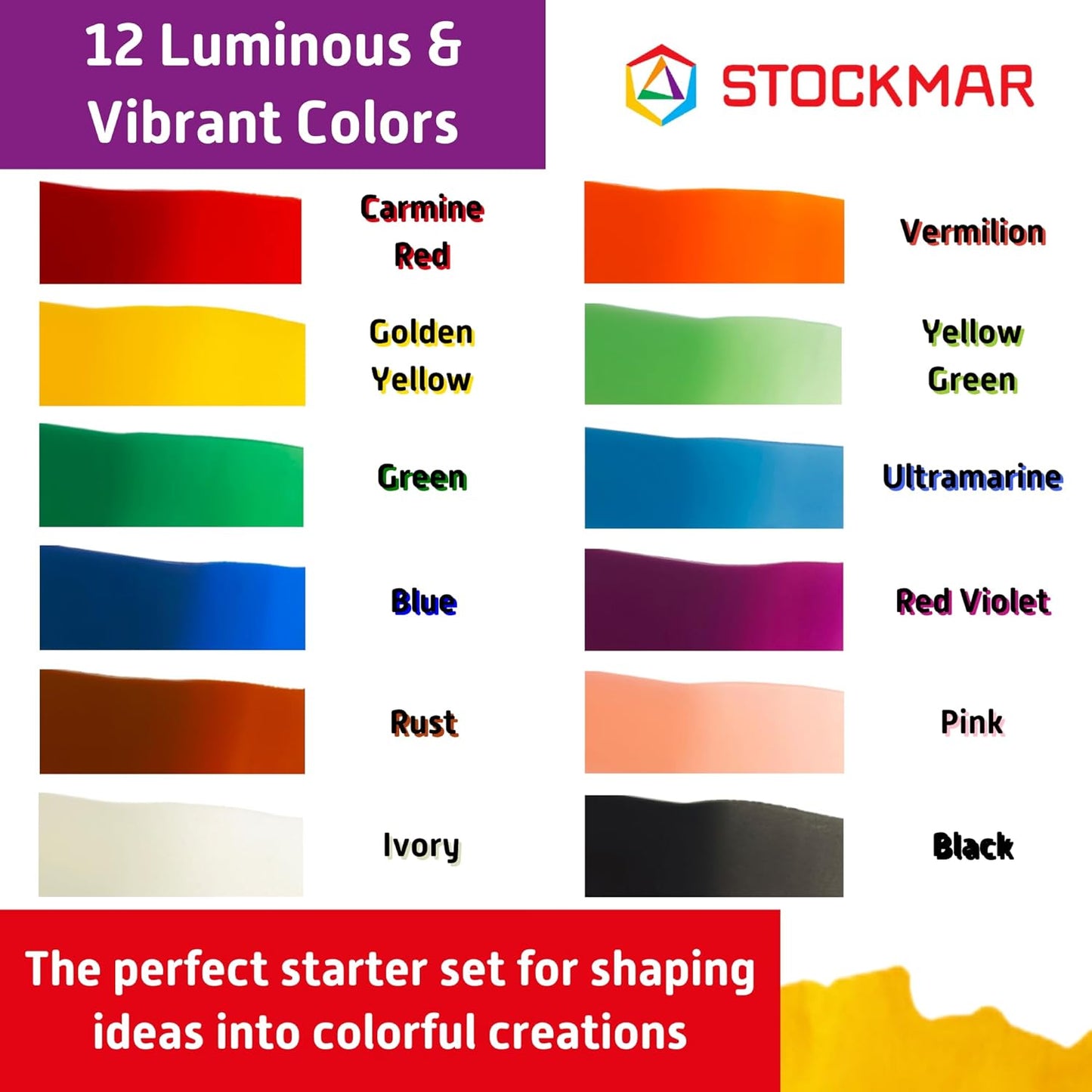 Stockmar Modelling Beeswax - 12 Colours