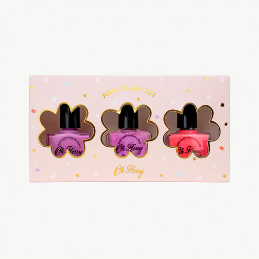 Oh Flossy Nail Polish Set - Pink Pamper - Little Reef and Friends