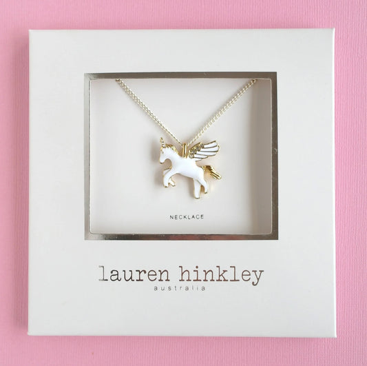 Lauren Hinkley Necklace - Flying Unicorn - Little Reef and Friends