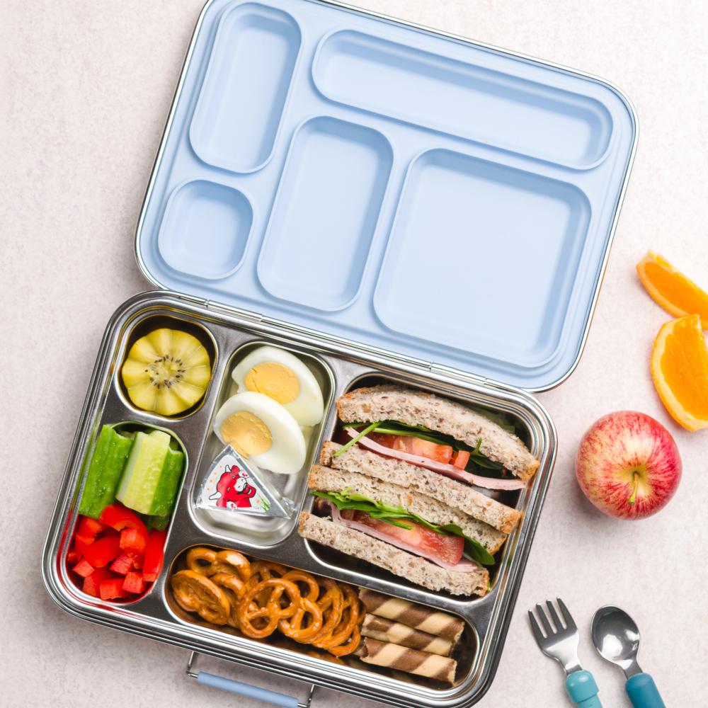 Nestling Stainless Steel Bento Lunch Box - Dusty Blue