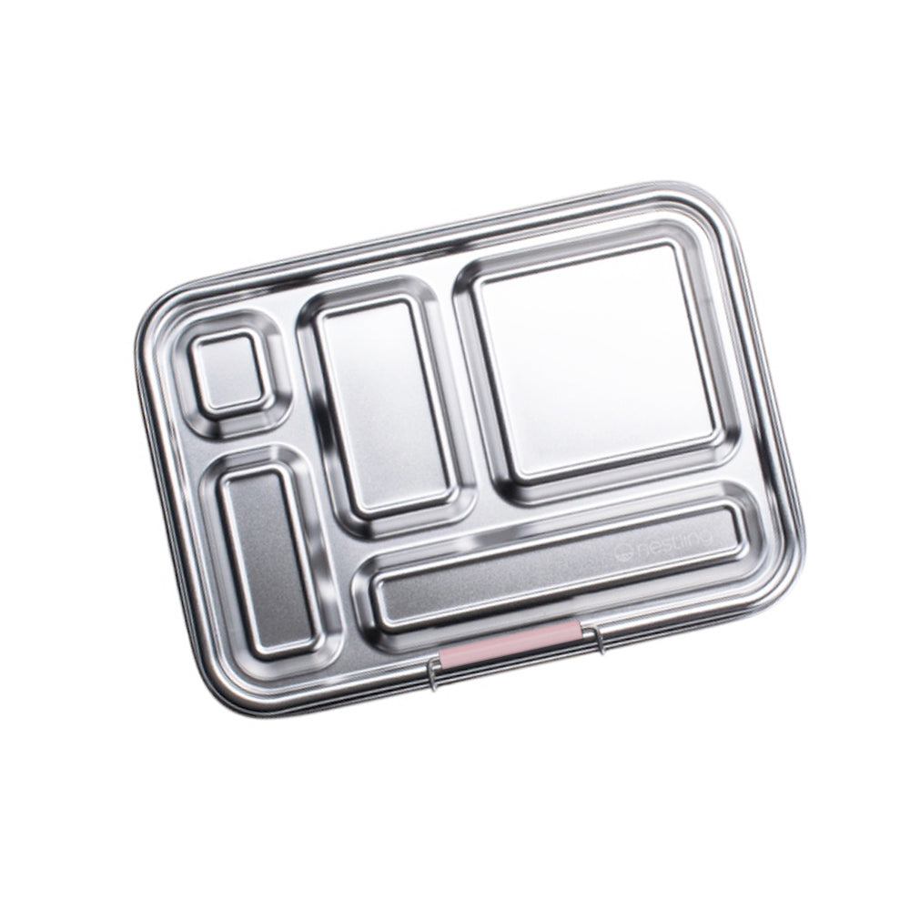 Nestling Stainless Steel Bento Lunch Box - Dusty Pink