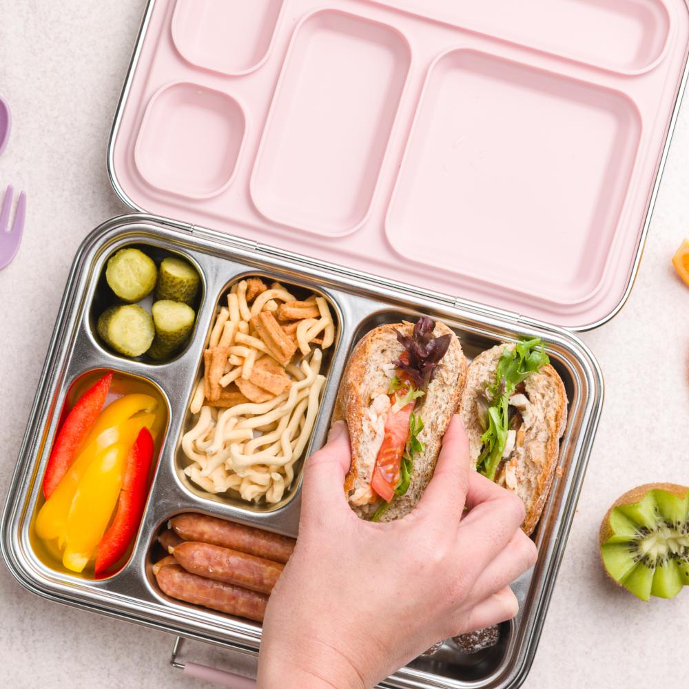 Nestling Stainless Steel Bento Lunch Box - Dusty Pink