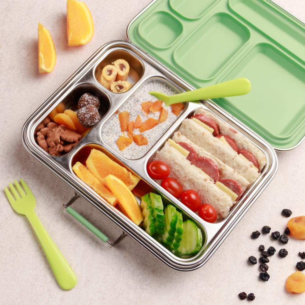 Nestling Stainless Steel Bento Lunch Box - Sage