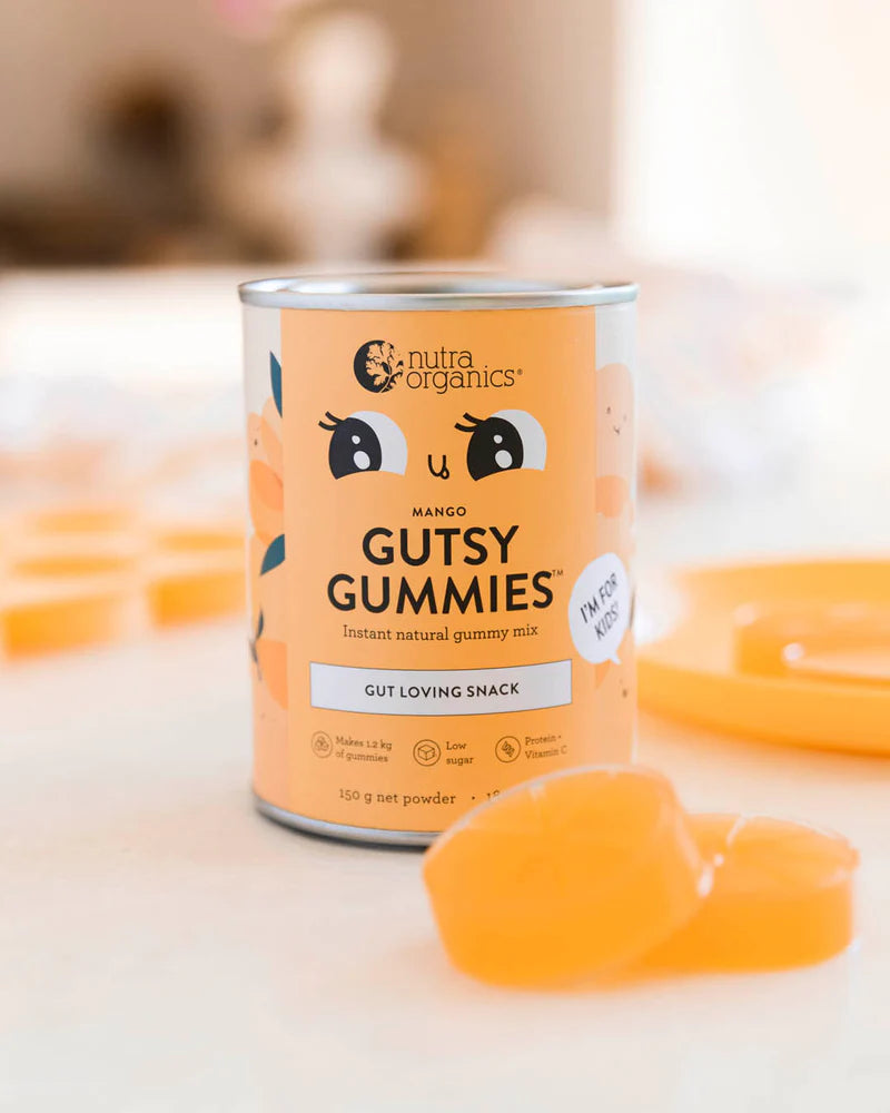 Nutra Naturals Gutsy Gummies - Mango 150g - Little Reef and Friends
