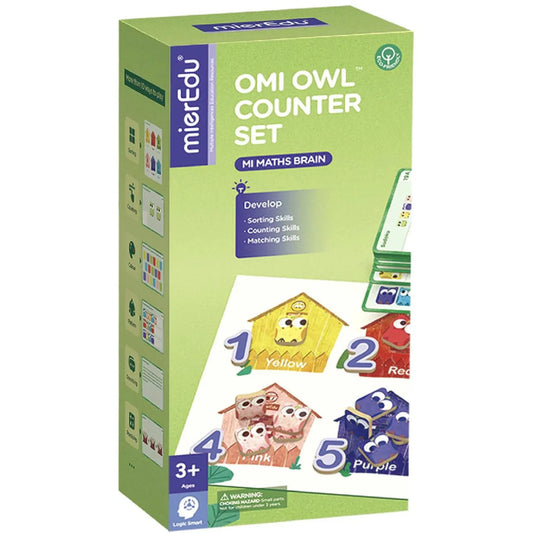 mierEdu Omi Owl Counter Learning Set - Little Reef and Friends