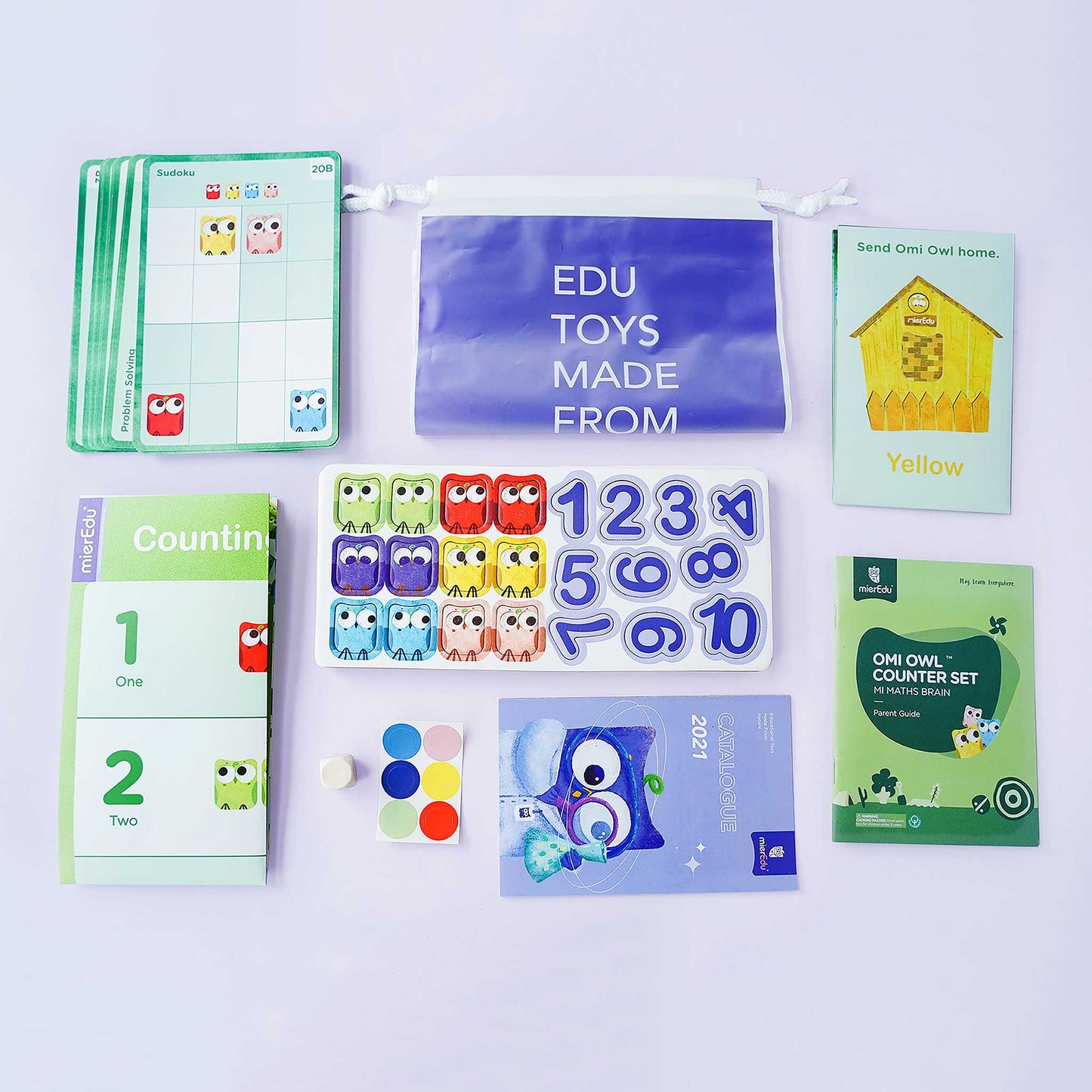mierEdu Omi Owl Counter Learning Set - Little Reef and Friends