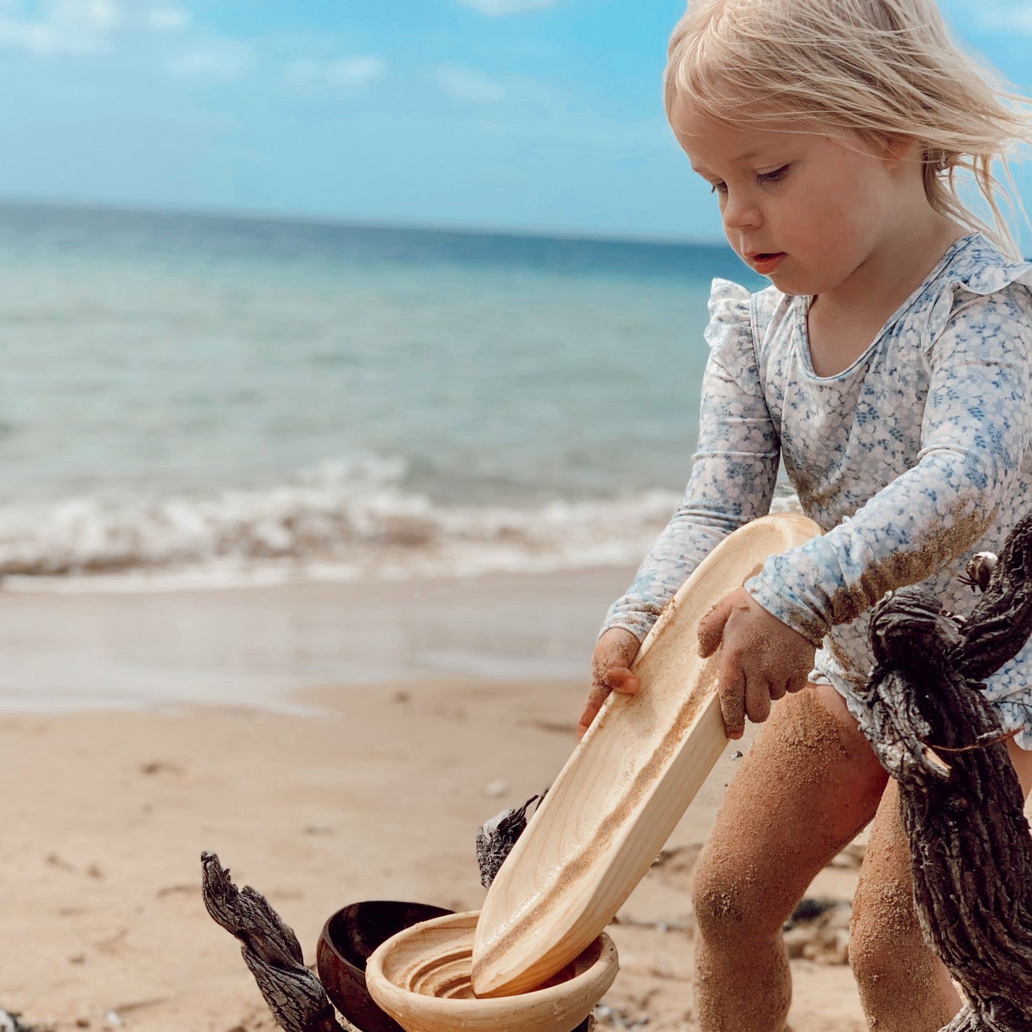 Explore Nook Wooden Toy Boat Canoe - Little Reef and Friends