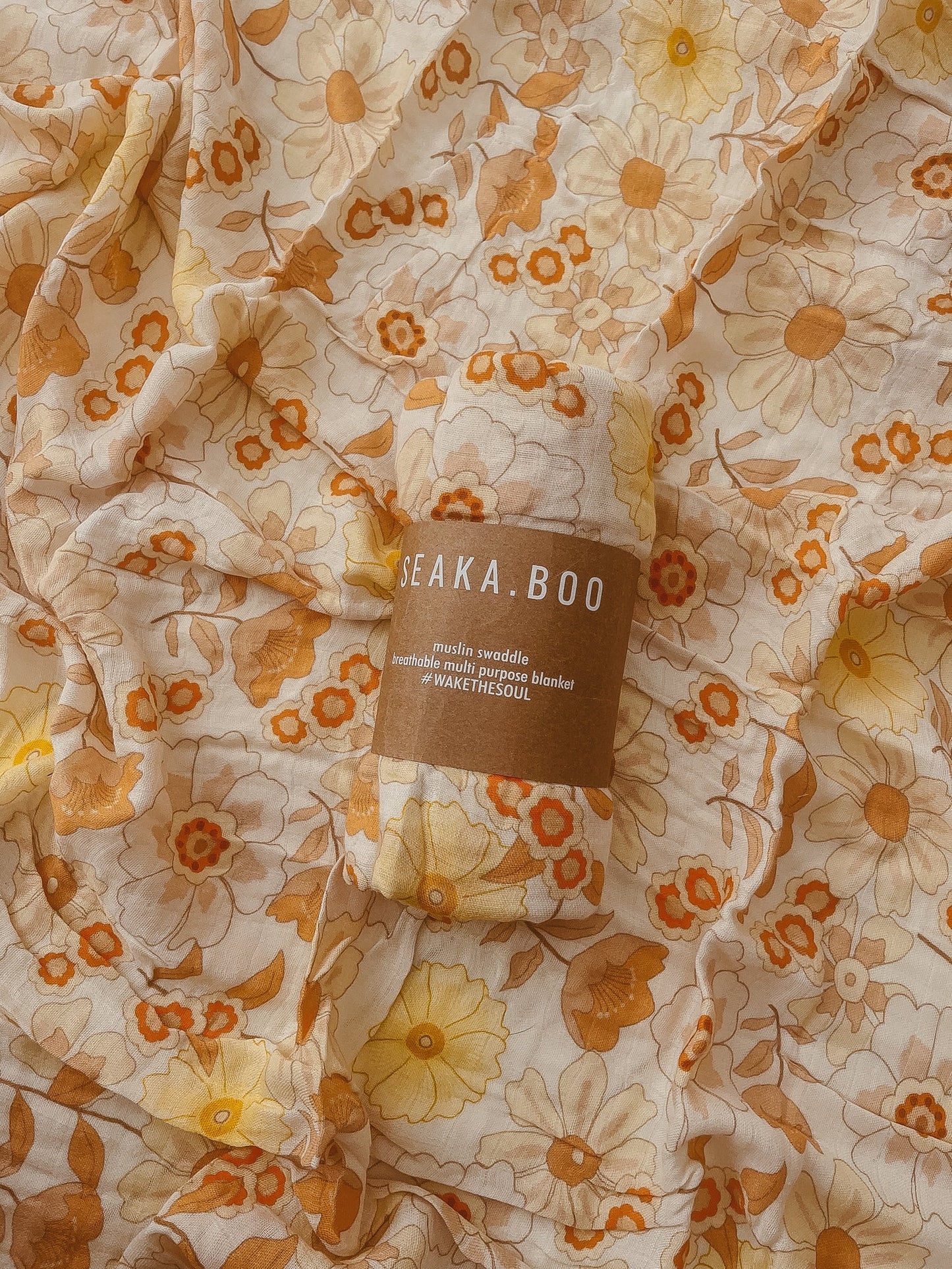 Poppy Muslin Swaddle - Little Reef and Friends