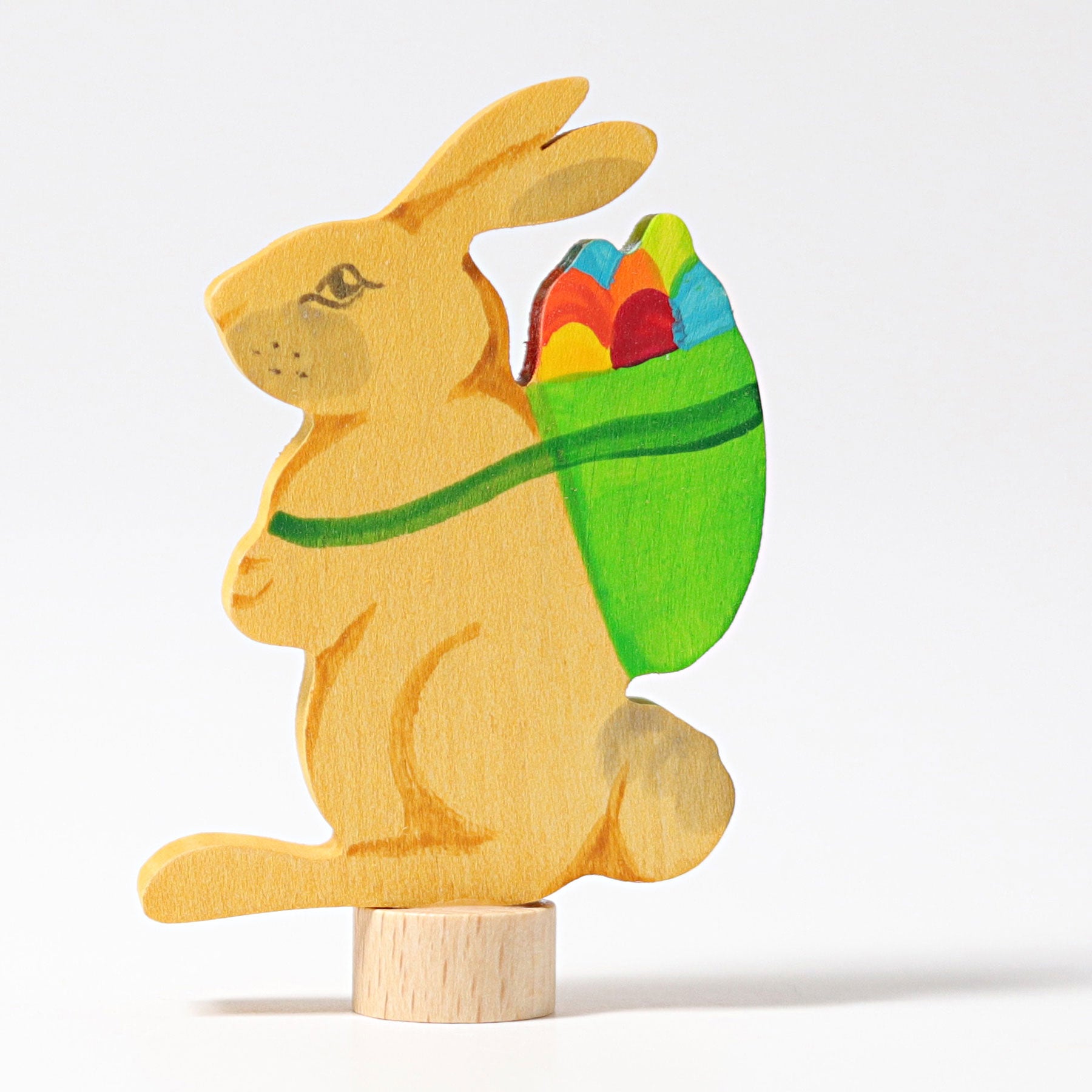 Grimm's Candle Holder Decoration - Rabbit with Basket - Little Reef and Friends