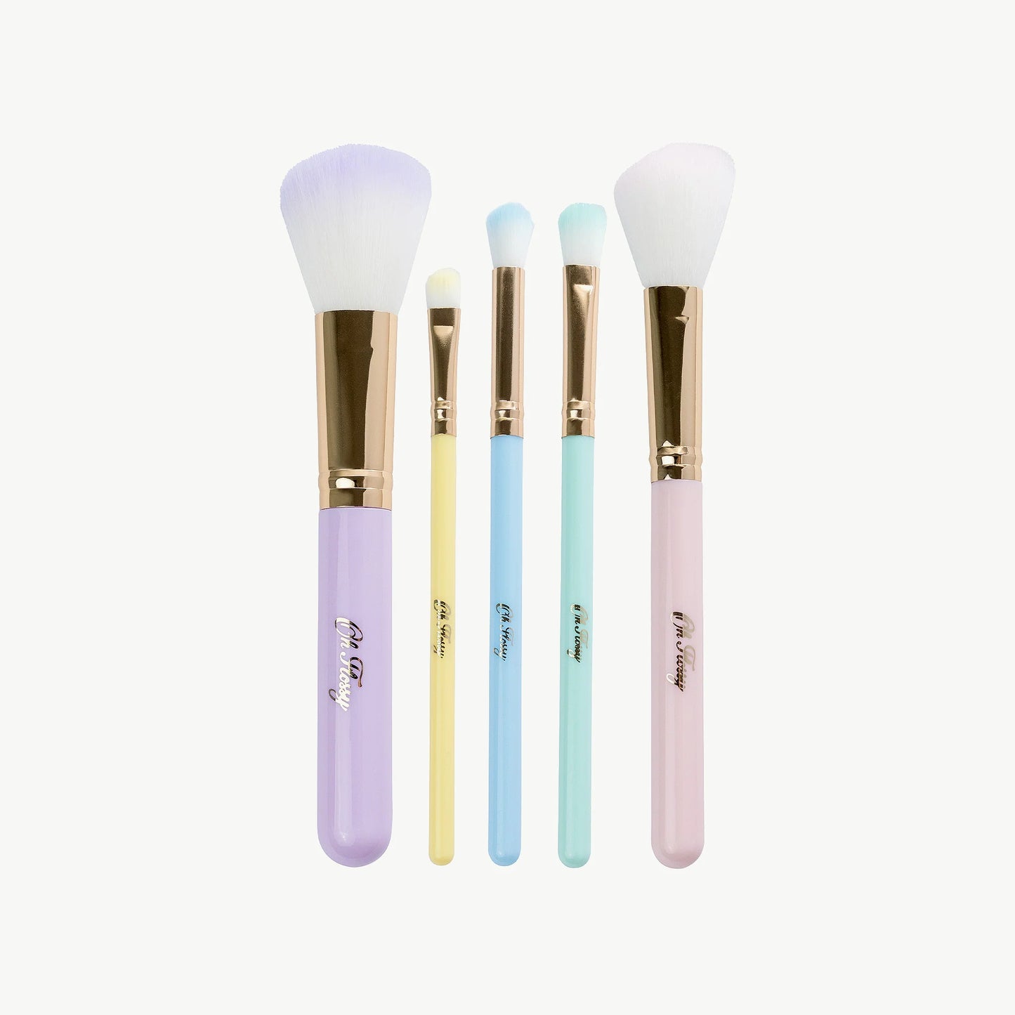 Oh Flossy Rainbow Makeup Brush Set - Set of 5 - Little Reef and Friends