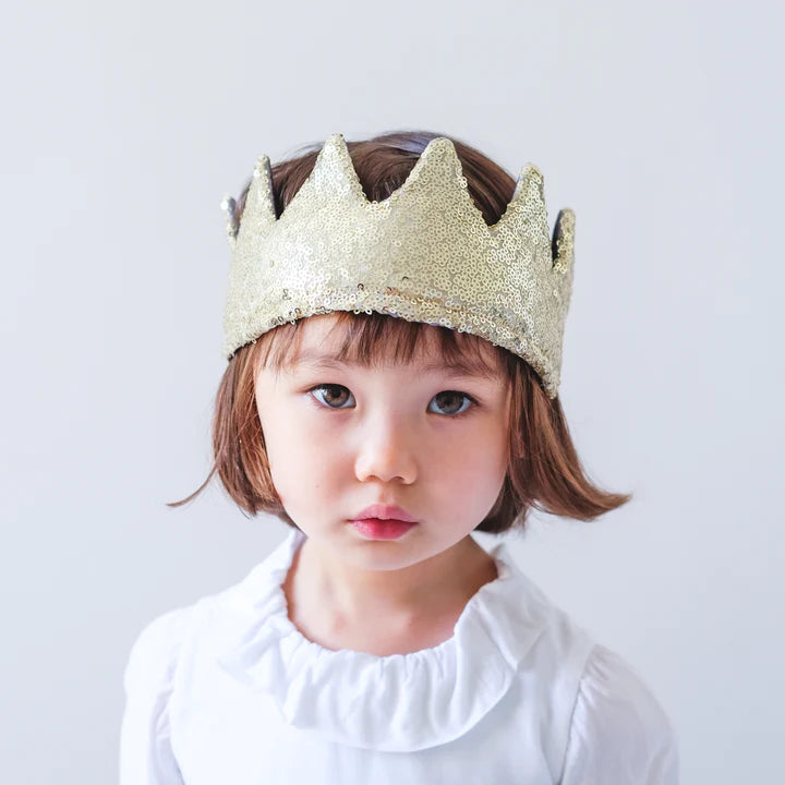 Mimi & Lula Sequin Crown - Gold - Little Reef and Friends