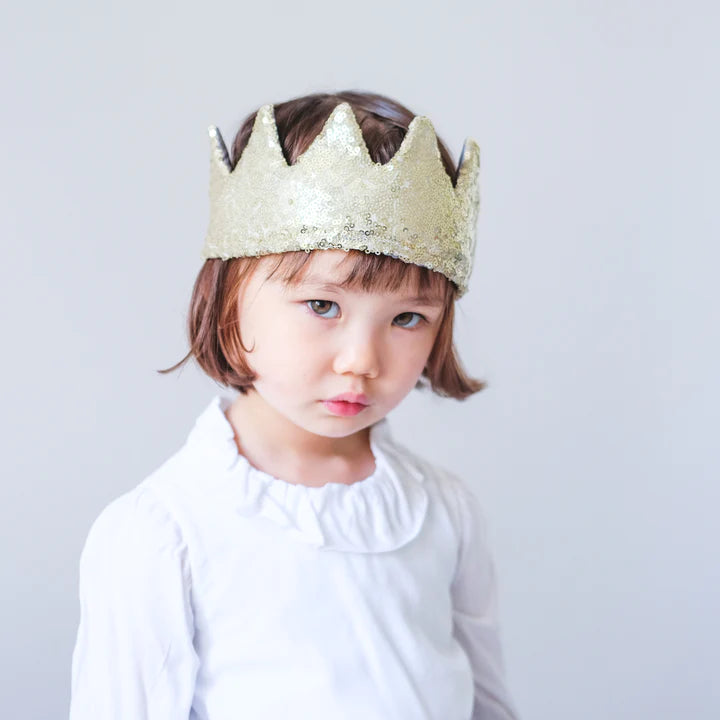 Mimi & Lula Sequin Crown - Gold - Little Reef and Friends