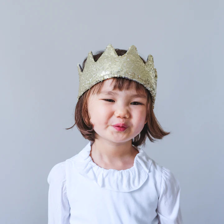 Mimi & Lula Sequin Crown - Gold - Little Reef and Friends