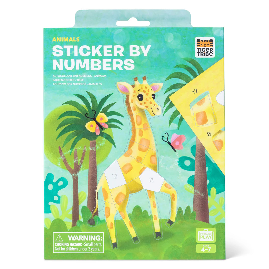 Tiger Tribe Sticker by Numbers - Animals - Little Reef and Friends