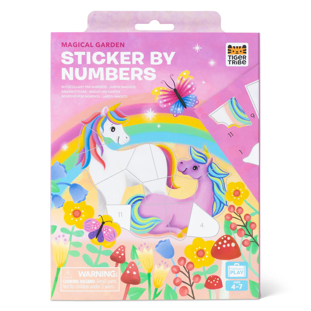 Tiger Tribe Sticker by Numbers - Magical Garden - Little Reef and Friends