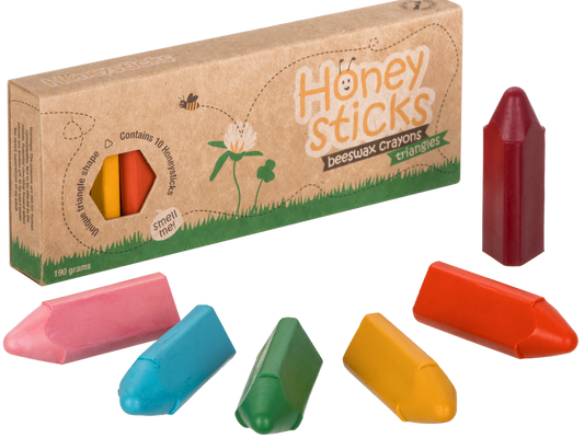 Honeysticks Beeswax Crayons Triangles (1-3 yr) - Little Reef and Friends