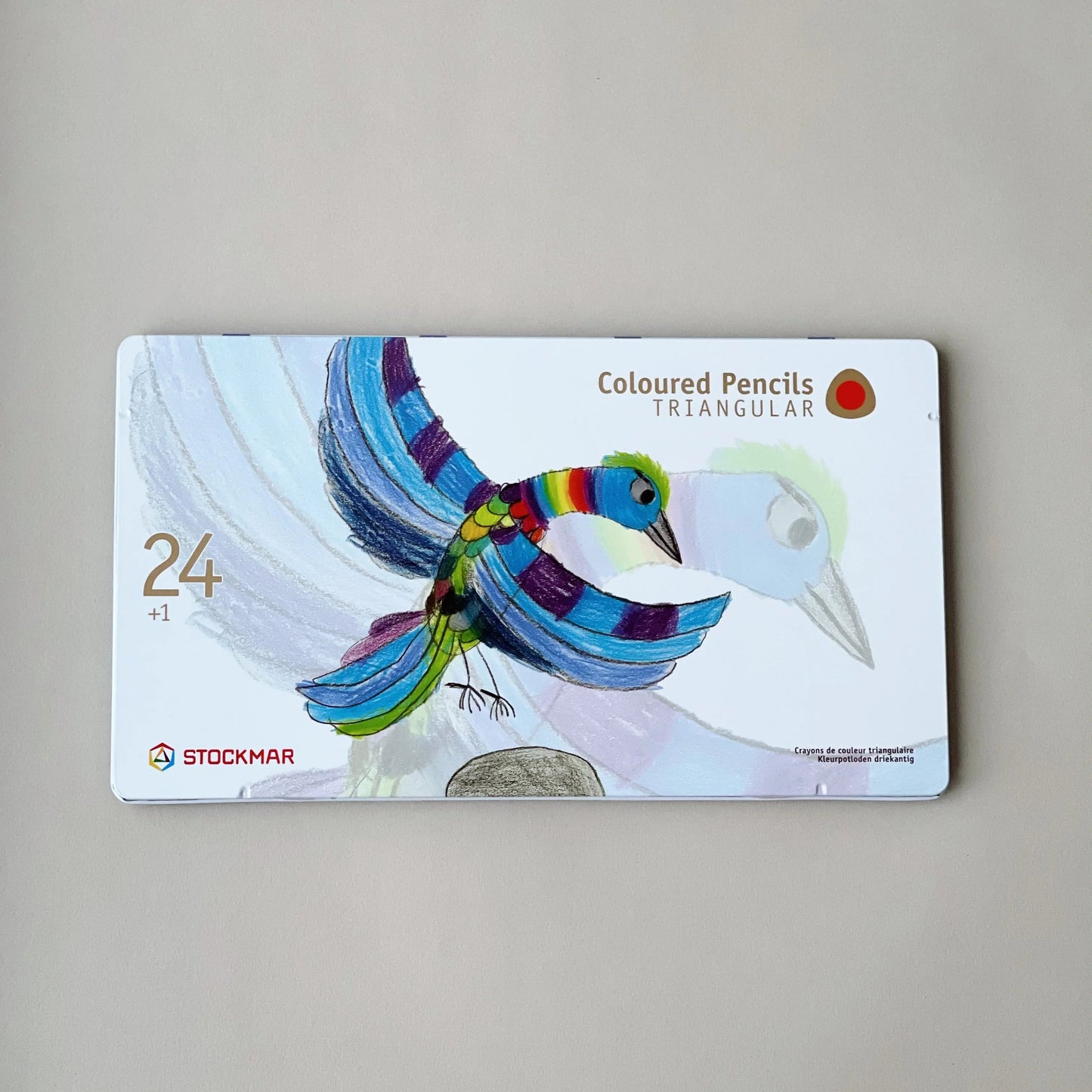 Stockmar Triangular Colour Pencils Metal Case - 24 Colours