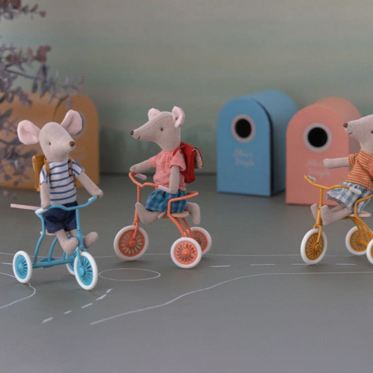 Maileg Big Sister Tricycle Mouse - Red - Little Reef and Friends