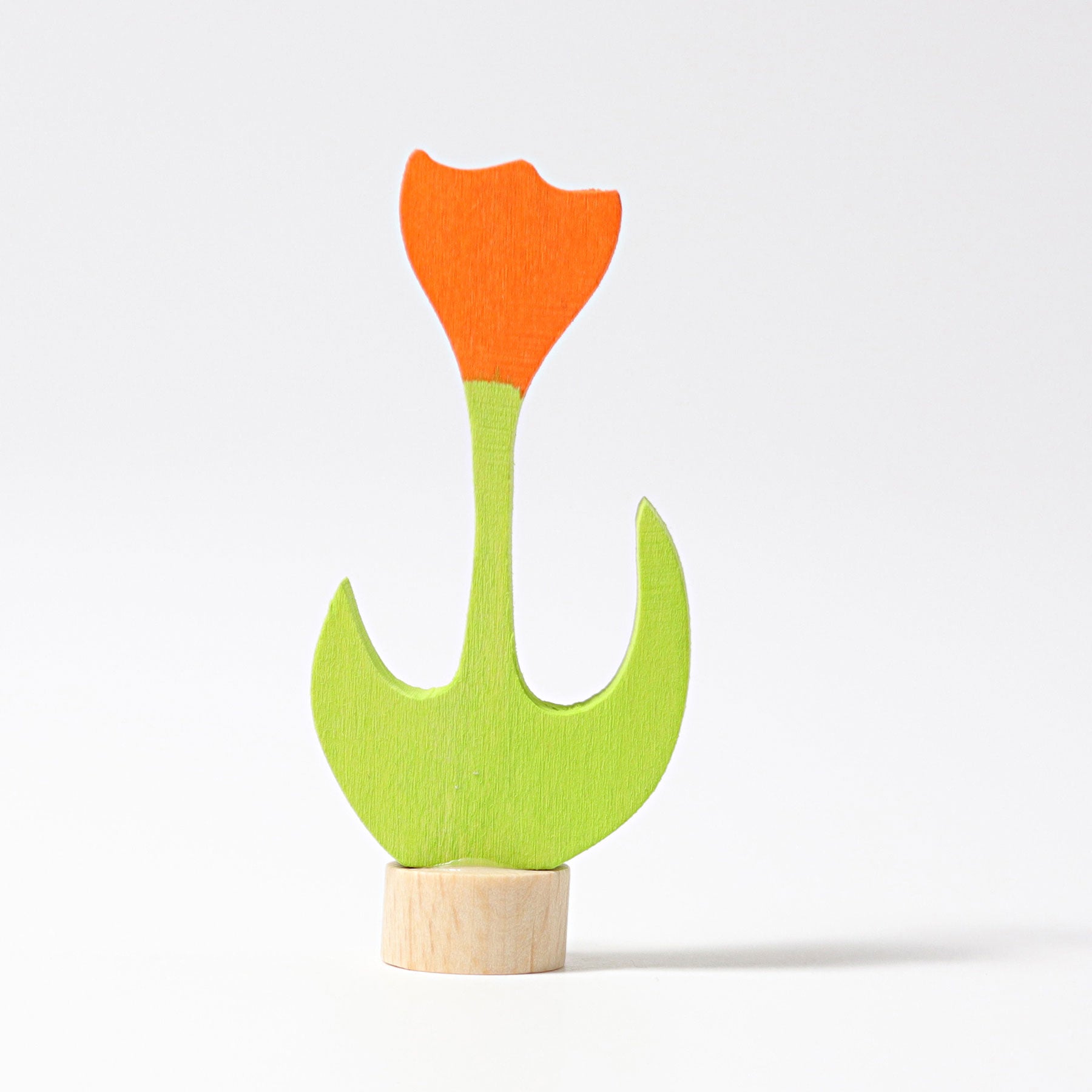 Grimm's Candle Holder Decoration - Tulip | Orange - Little Reef and Friends