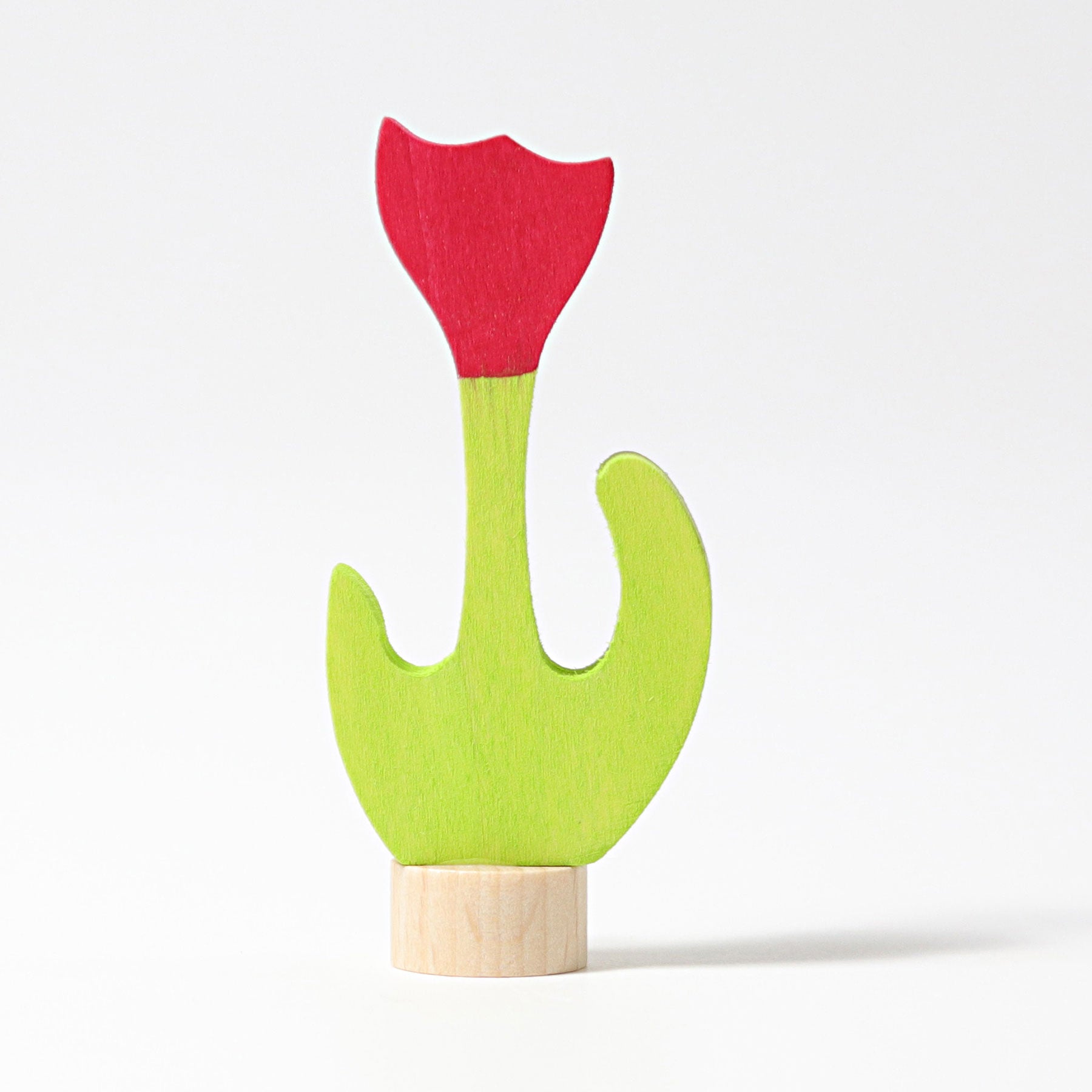 Grimm's Candle Holder Decoration - Tulip | Red - Little Reef and Friends
