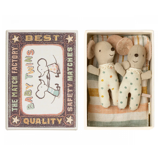 Maileg Twins Baby Mice in Matchbox - Little Reef and Friends