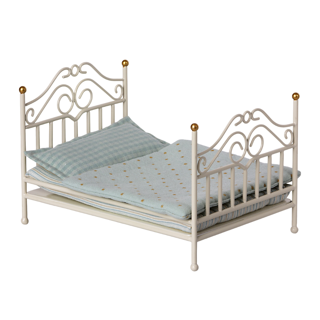 Maileg Vintage Bed | Micro - Blue - Little Reef and Friends