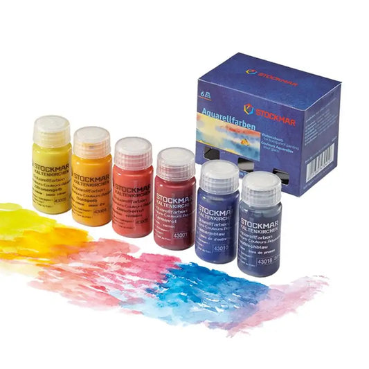 Stockmar Watercolour Paint Basic Assortment - 6 x 20ml - Little Reef and Friends