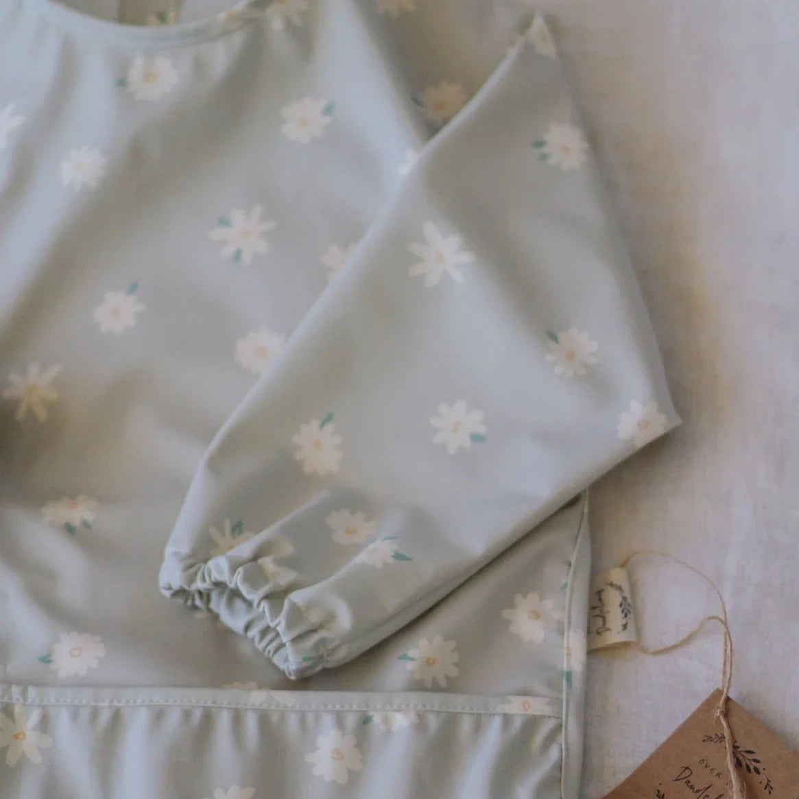 Over The Dandelions Waterproof Long-sleeve Bib - Daisy - Little Reef and Friends