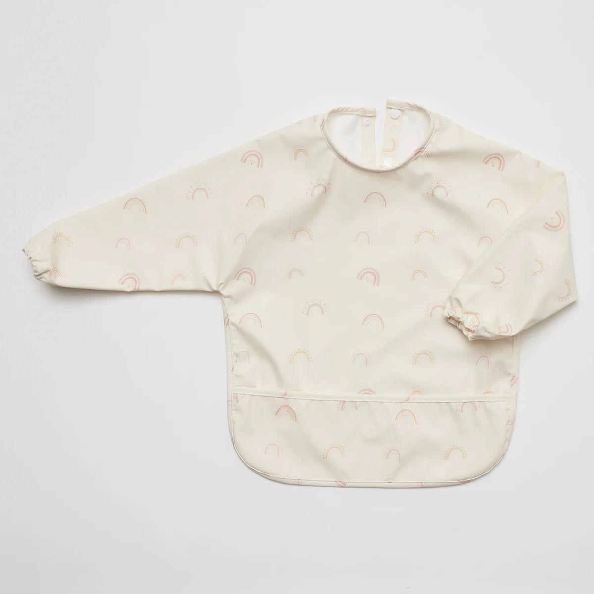 Over The Dandelions Waterproof Long-sleeve Bib - Rainbow - Little Reef and Friends