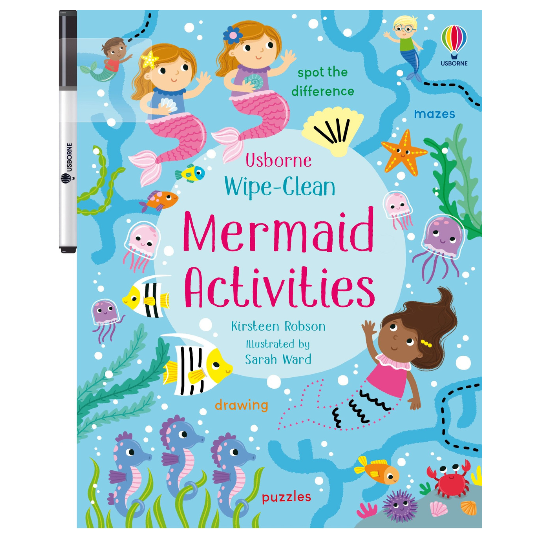 Wipe Clean Activity Book - Mermaid - Little Reef and Friends