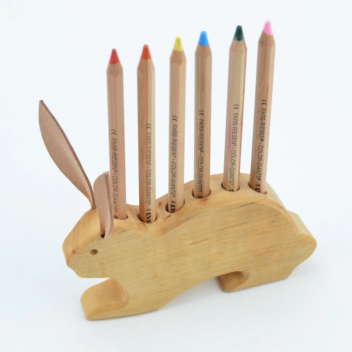 Drei Blätter Wooden Pencil Holder | Bunny - 6 holes