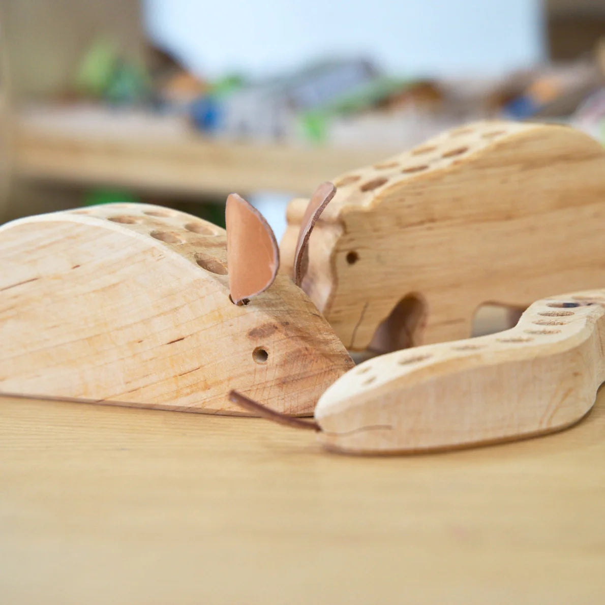 Drei Blätter Wooden Pencil Holder | Mouse - 12 holes