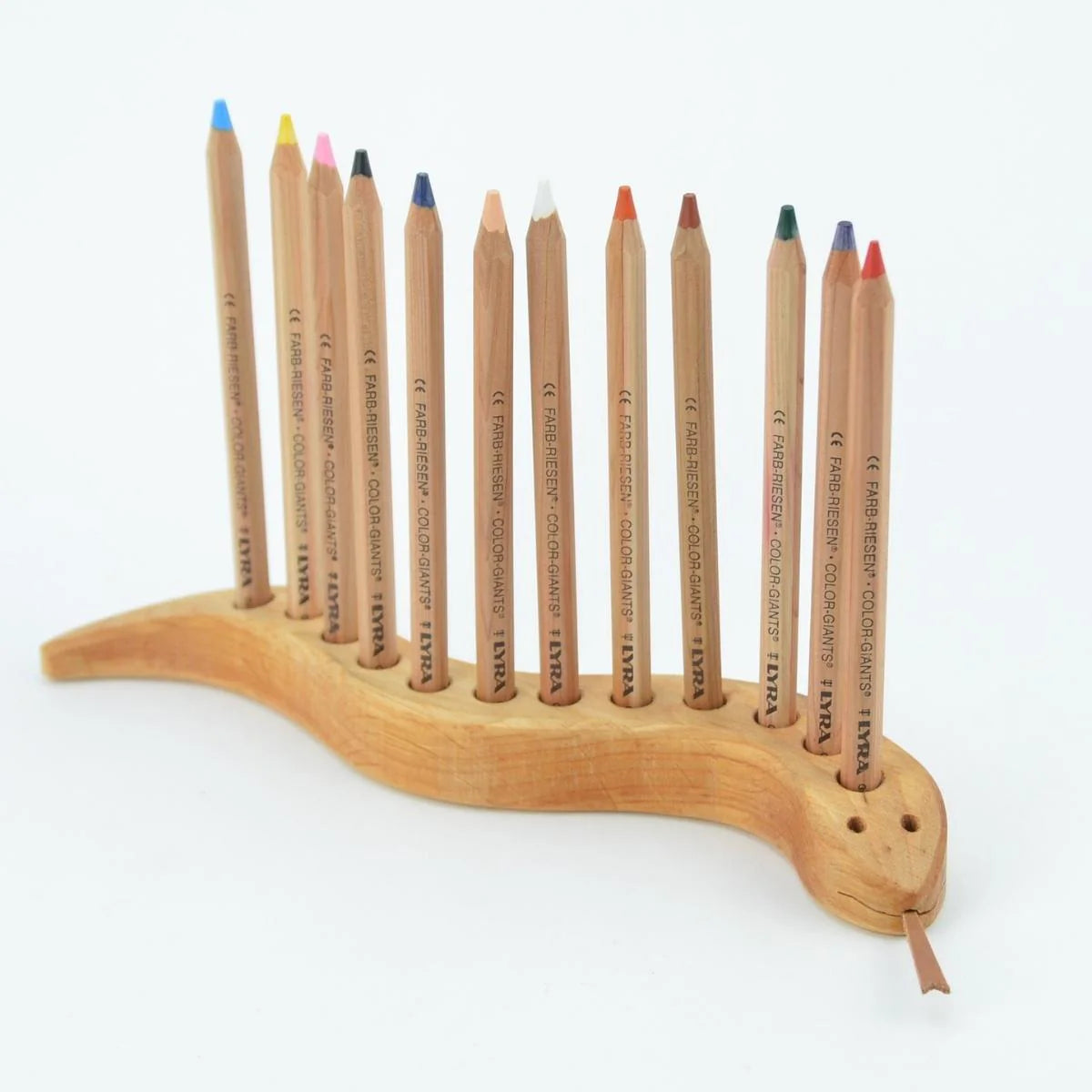 Drei Blätter Wooden Pencil Holder | Snake - 12 holes