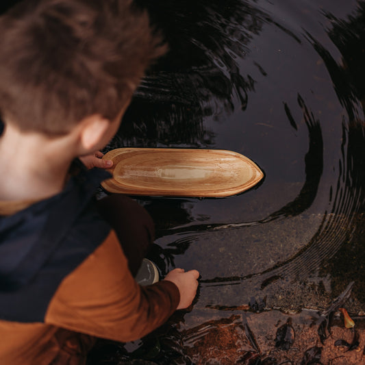 Explore Nook Wooden Toy Boat Canoe - Little Reef and Friends