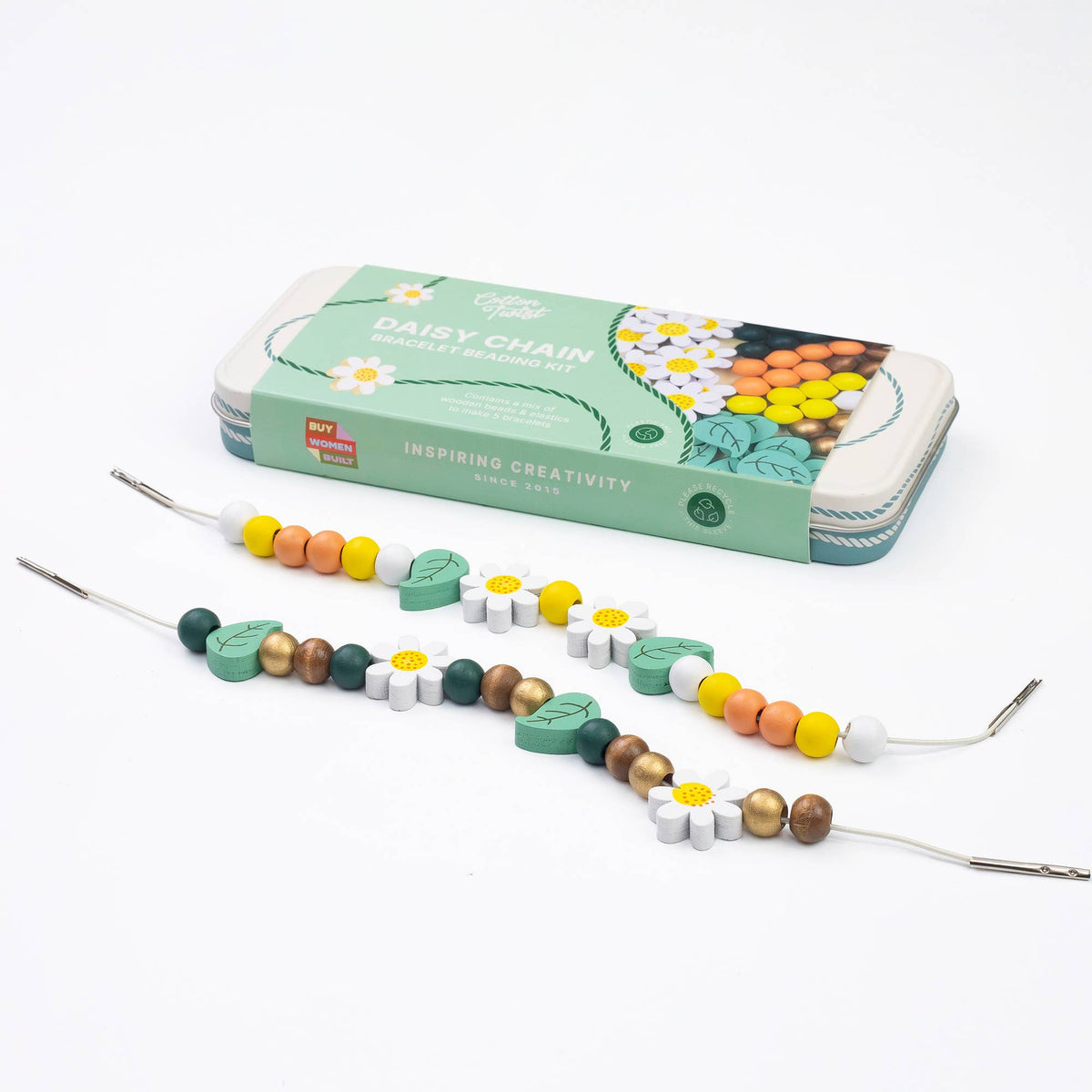 Cotton Twist Wooden Bracelet Making Kit - Daisy