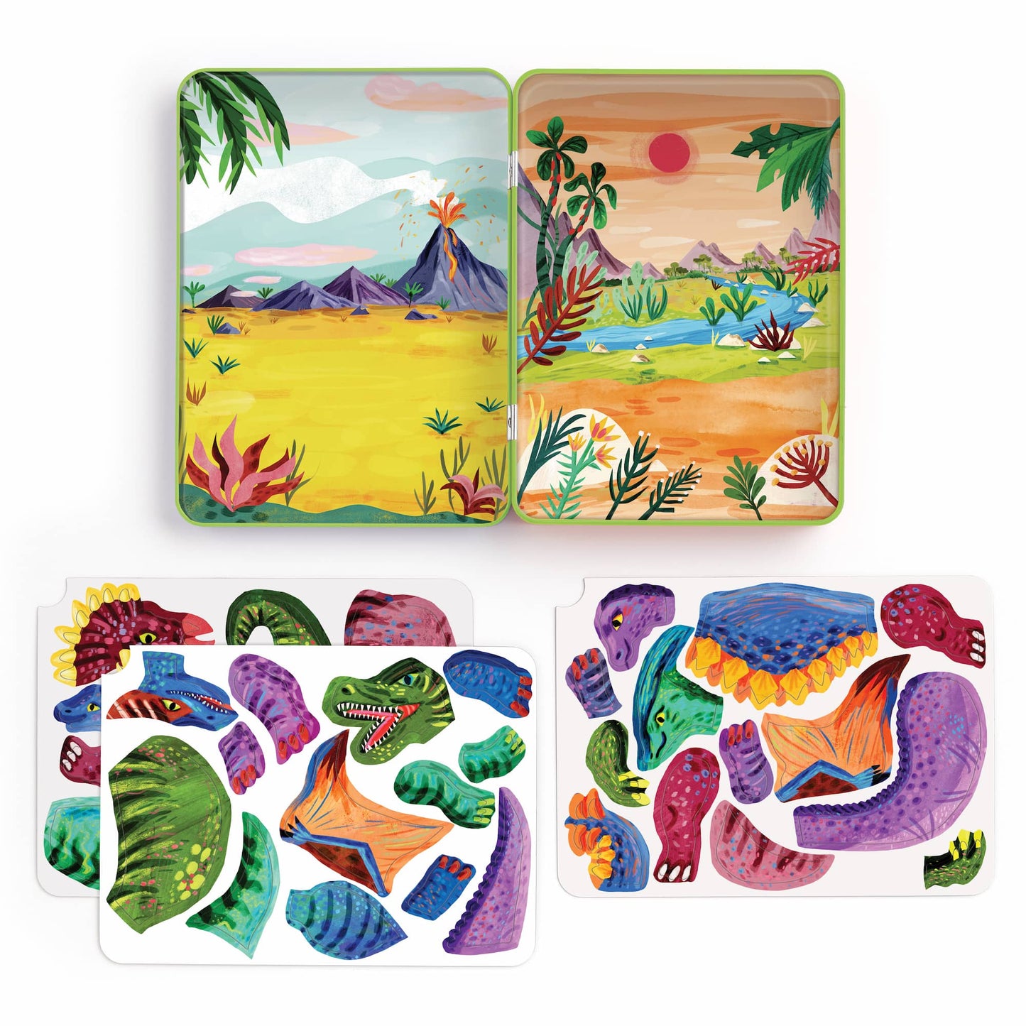 Mudpuppy Magnetic Play Set - Dino Mix-Up