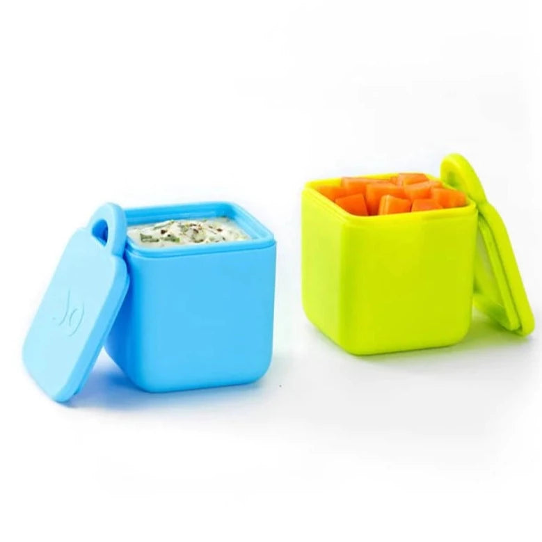 OmieBox Silicone Dip 2 Pk - Blue & Lime - Little Reef and Friends