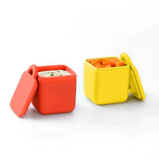 OmieBox Silicone Dip 2 Pk - Yellow & Red - Little Reef and Friends
