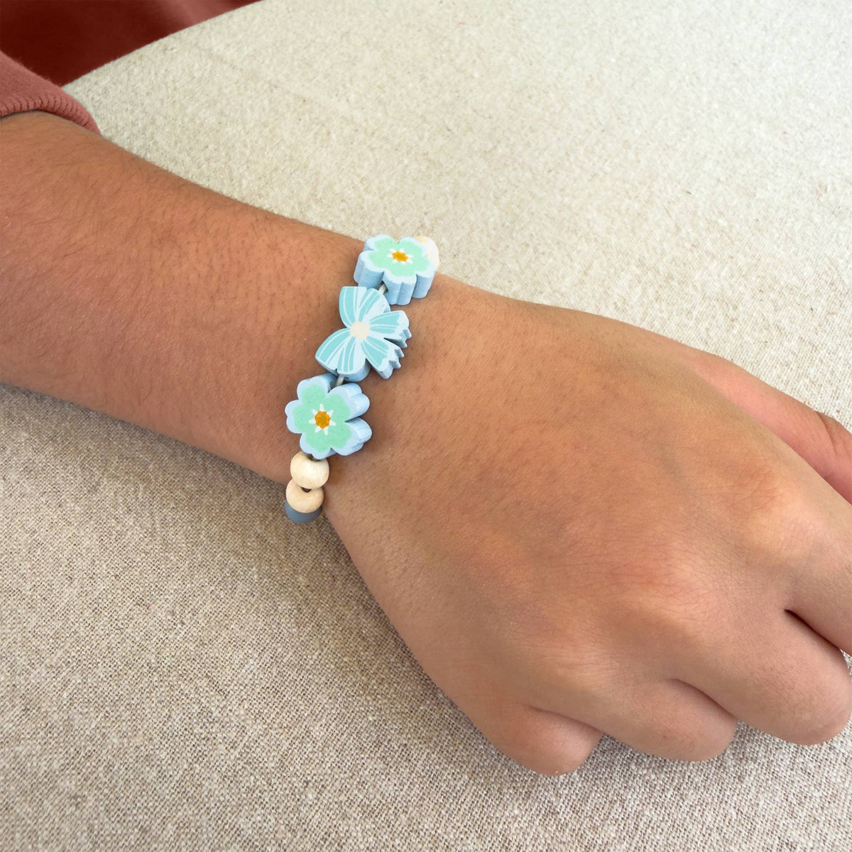 Cotton Twist Wooden Bracelet Making Kit - Tiny Trinkets