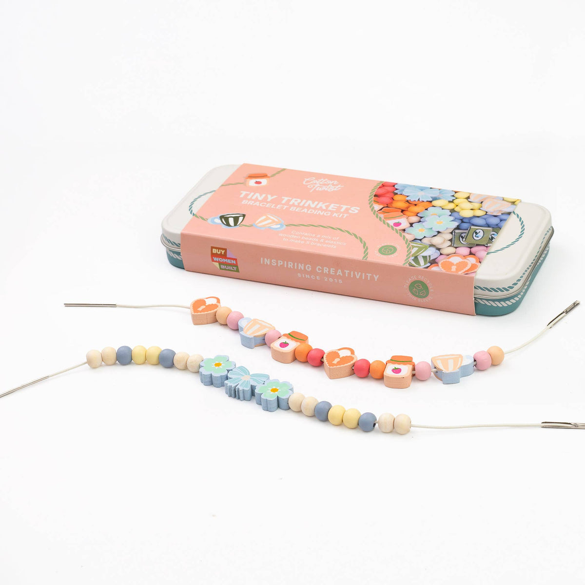 Cotton Twist Wooden Bracelet Making Kit - Tiny Trinkets