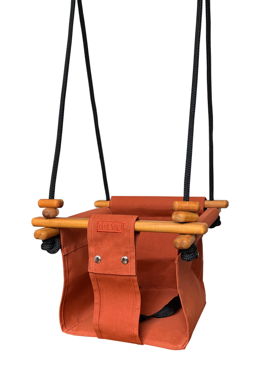 Baby & Toddler Swing - Autumn Rust - Little Reef and Friends