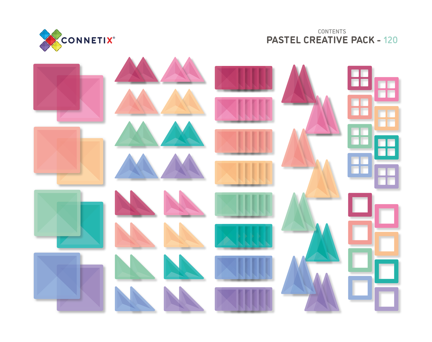 120 Piece Creative Pack - Pastel - Little Reef and Friends