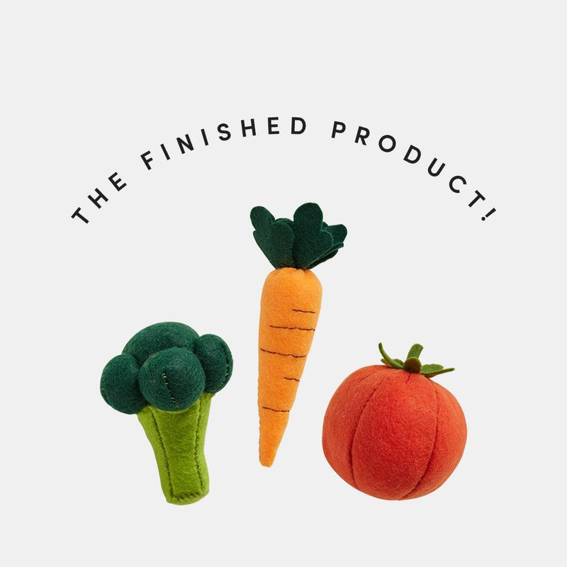 Craft Set - Make Your Own Felt Vegetables - Little Reef and Friends