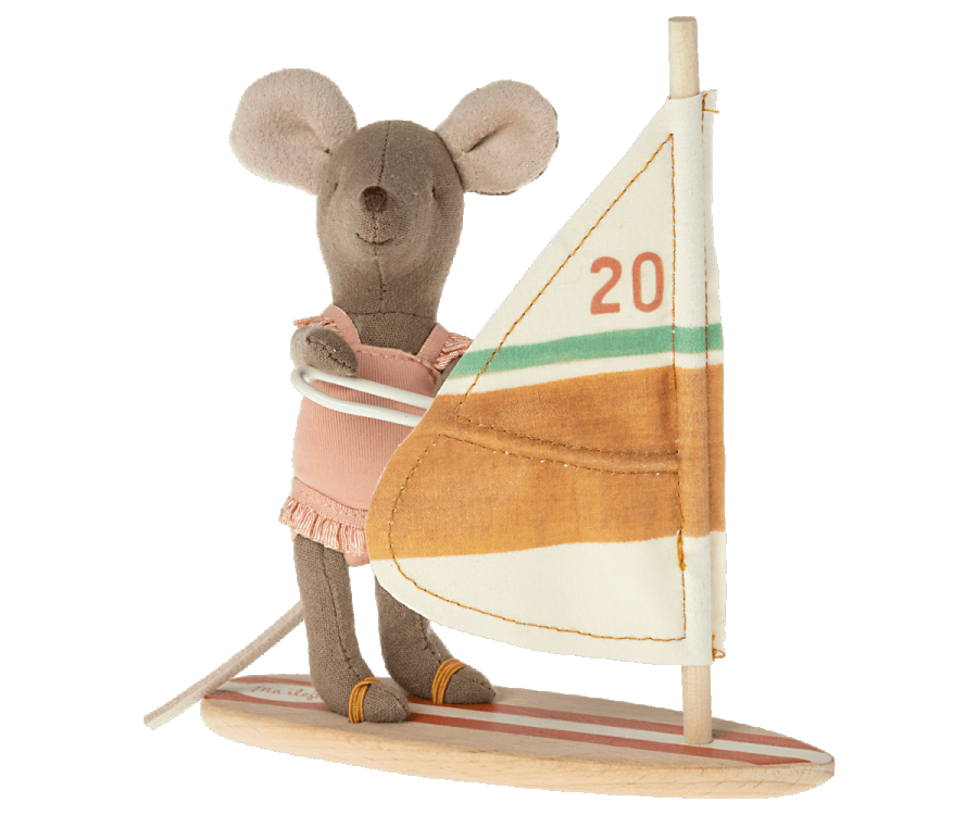 Little Sister Beach Mouse - Surfer - Little Reef and Friends