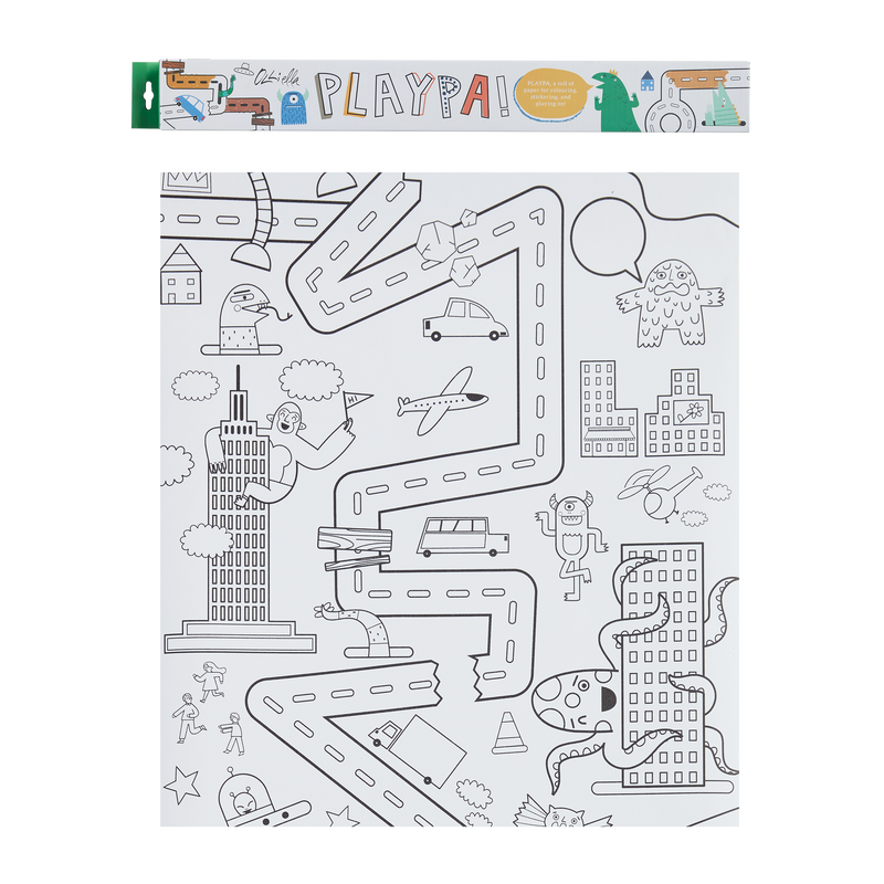 Playpa Paper - Monsters Take Over The City - Little Reef and Friends
